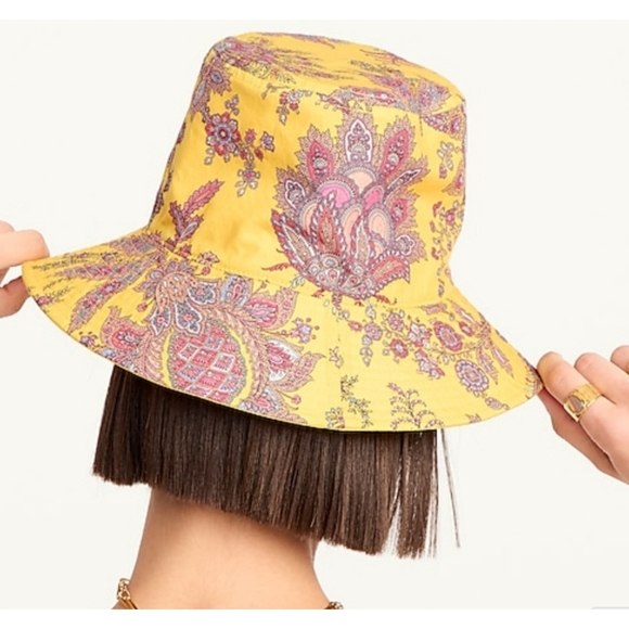 4. J.Crew Reversible bucket hat in Ratti® golden paisley - Picture 1 of 6